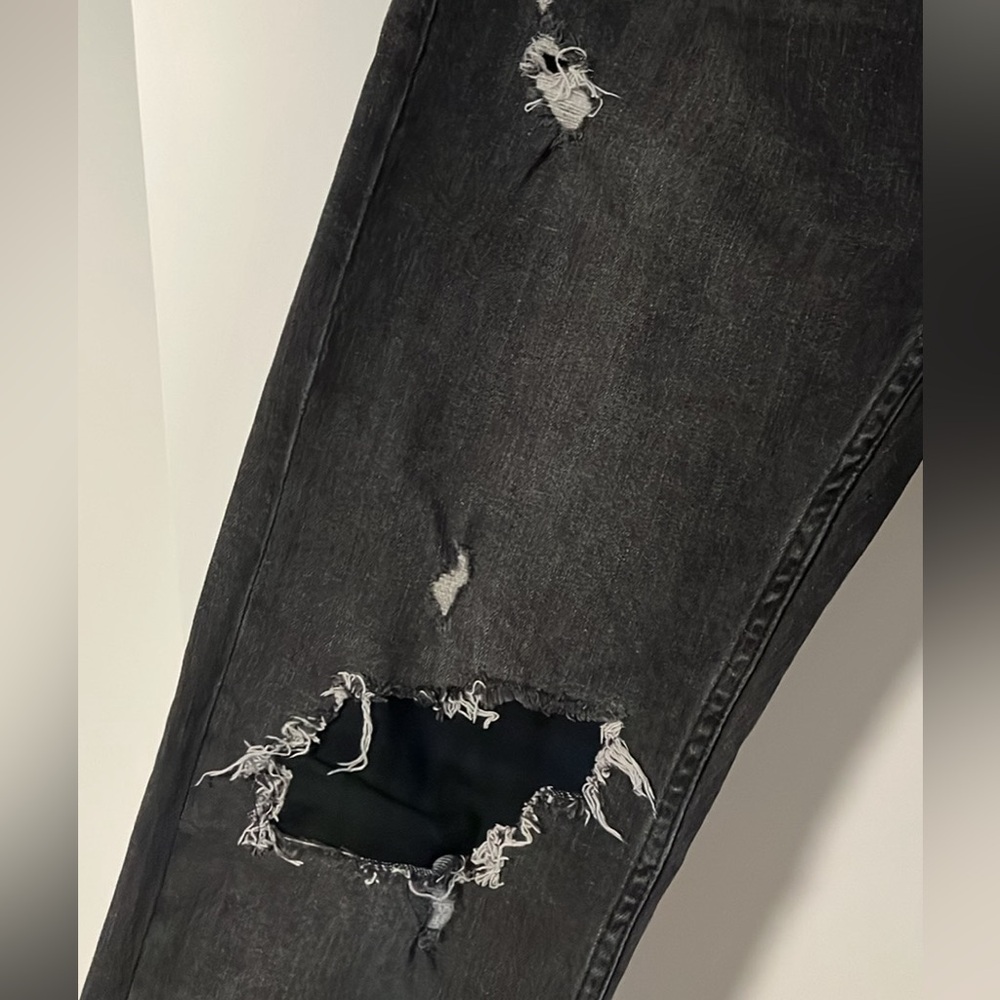 Topman Ripped Black Jeans - Picture 3 of 4